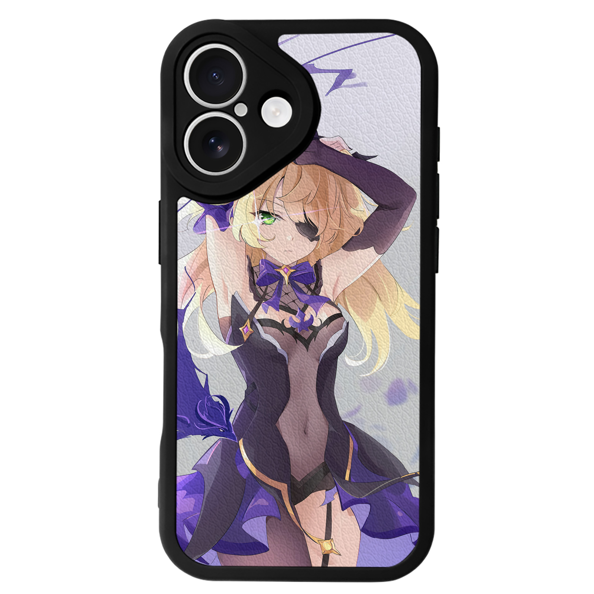 げんし神 genshin 【iPhone 16シリーズ対応】シリコンスマホケース（レザー調） 材質：シリコン